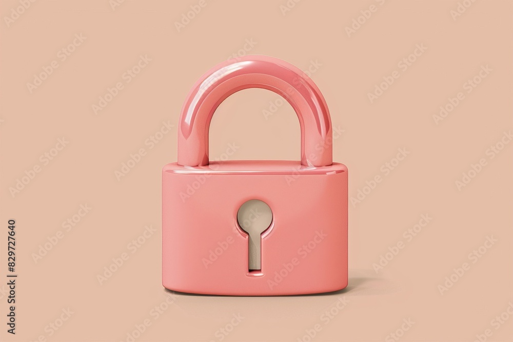 Pink padlock with a soft texture, representing secure data protection and personal privacy. Pink padlock with a soft texture, representing secure data protection and personal privacy.