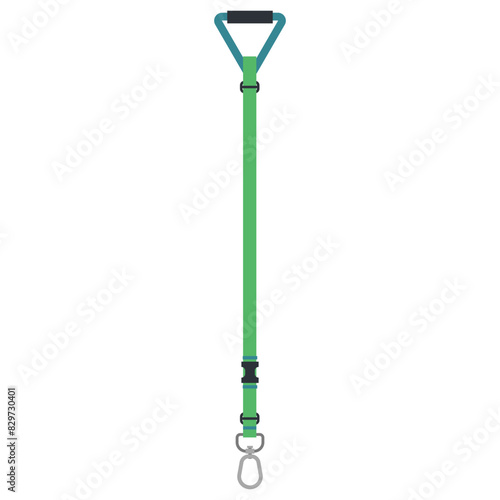Puppy leash vector cartoon illustration isolated on a white background.
