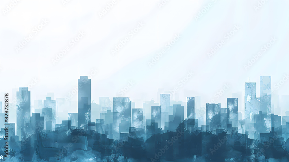 Clean and simple modern city texture background. Generative AI. Clean and simple modern city texture background. Generative AI.