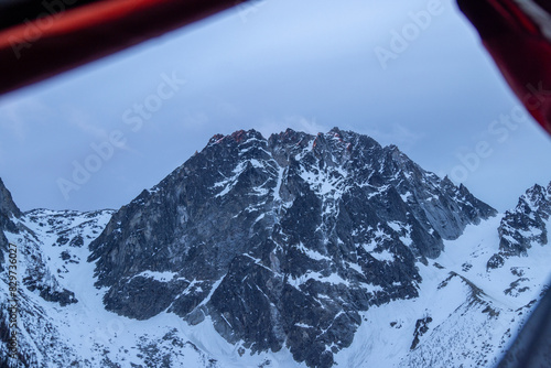 mountain view from a tent