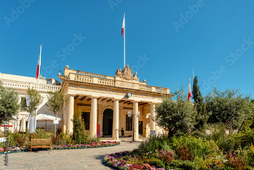 Italian Cultural Institute's historic building fronting the picturesque St. George's Square in Valletta Malta. photo