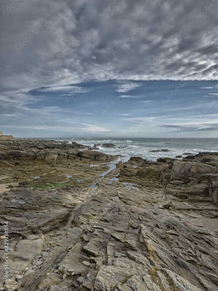 Wild coast of Quibron, Britanny, France