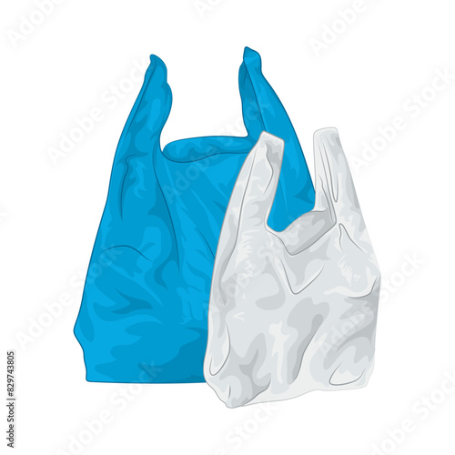 Illustration of plastic bag 