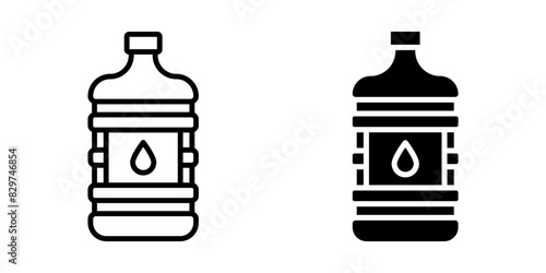 Water gallon icon set. for mobile concept and web design. vector illustration