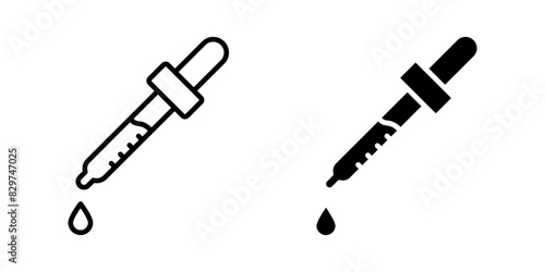Dropper icon set. for mobile concept and web design. vector illustration