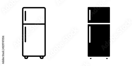 Fridge icon set. for mobile concept and web design. vector illustration