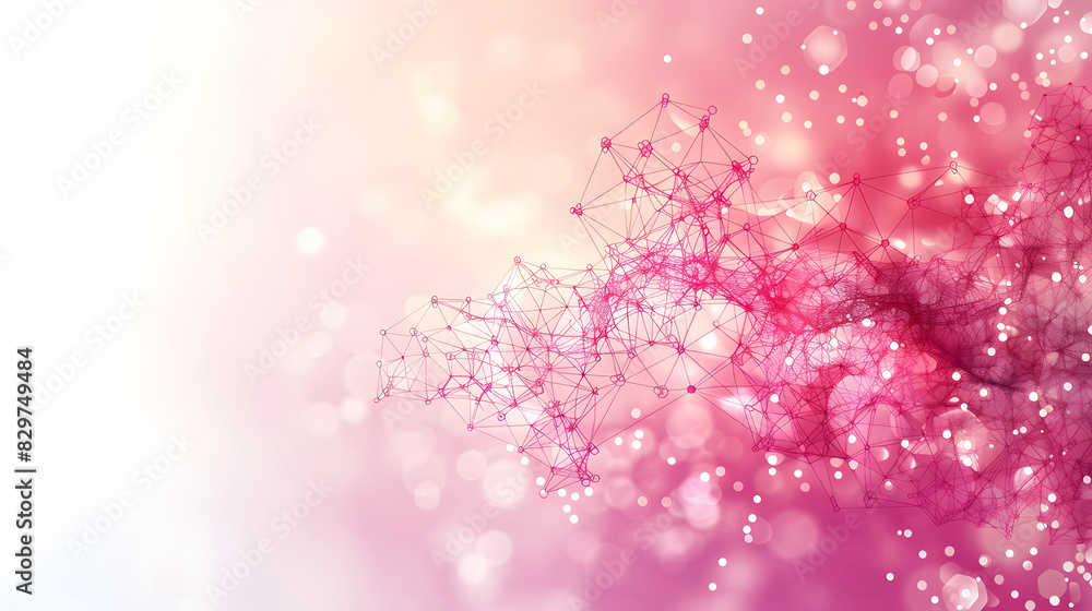 Template for science and technology presentation. Plexus style background Template for science and technology presentation. Plexus style background