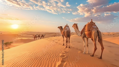 雄大な砂漠の風景 photo