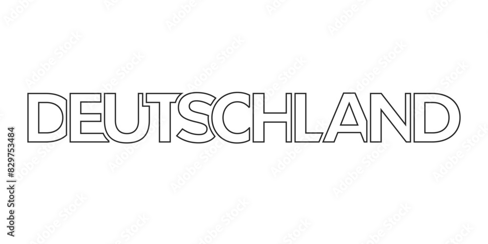 Deutschland, modern and creative vector illustration design featuring the city of Germany for travel banners, posters, and postcards.
