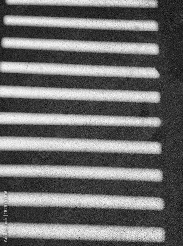 Black and white Shadows Stripes background. Halftone Geometrical grunge texture backdrop. Vertical mood photo can used social media background, reels.  
