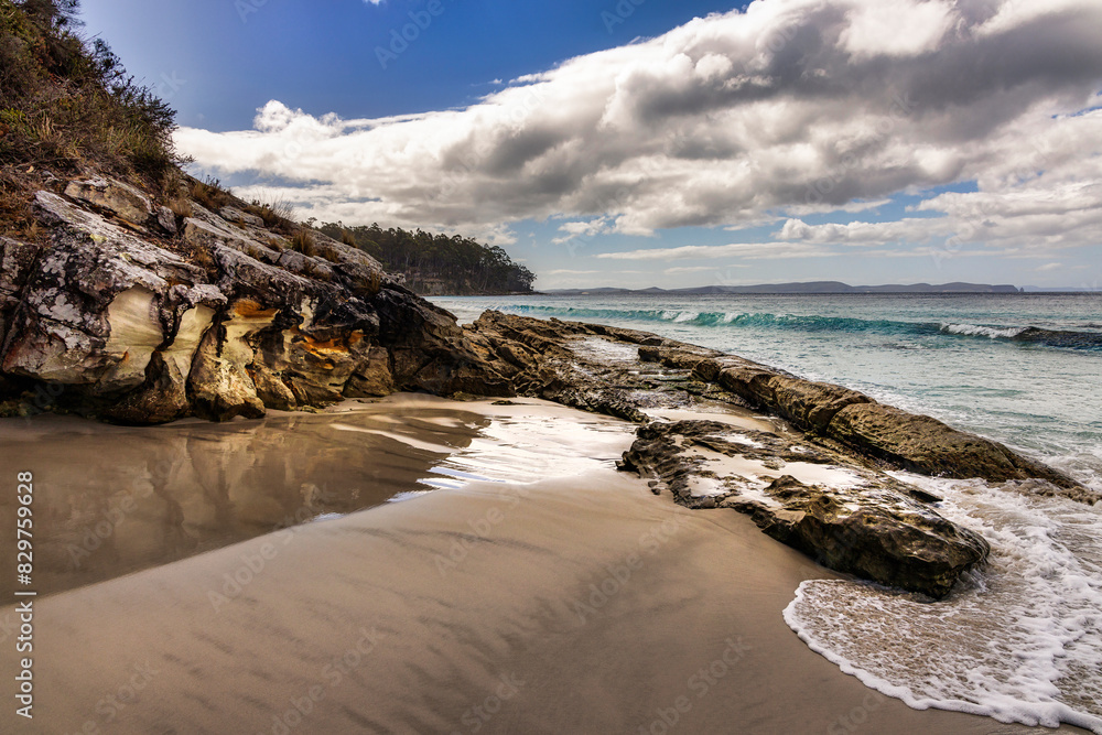 Rocks near Two Tree Point, Bruny Island, Tasmania, Australia Rocks near Two Tree Point, Bruny Island, Tasmania, Australia