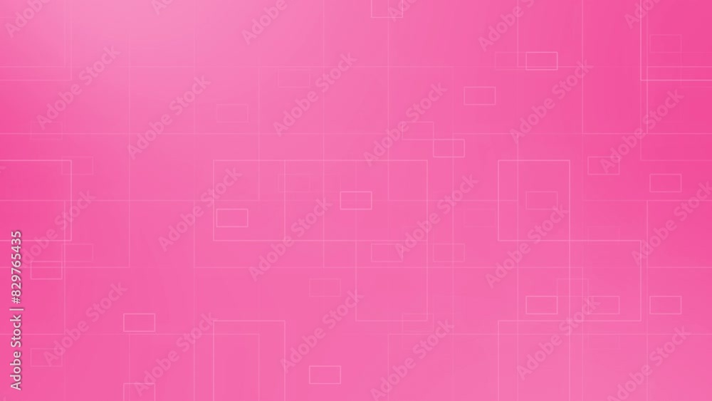 Magenta red color hi-tech technology square box pattern minimal geometrical futuristic loop able  background