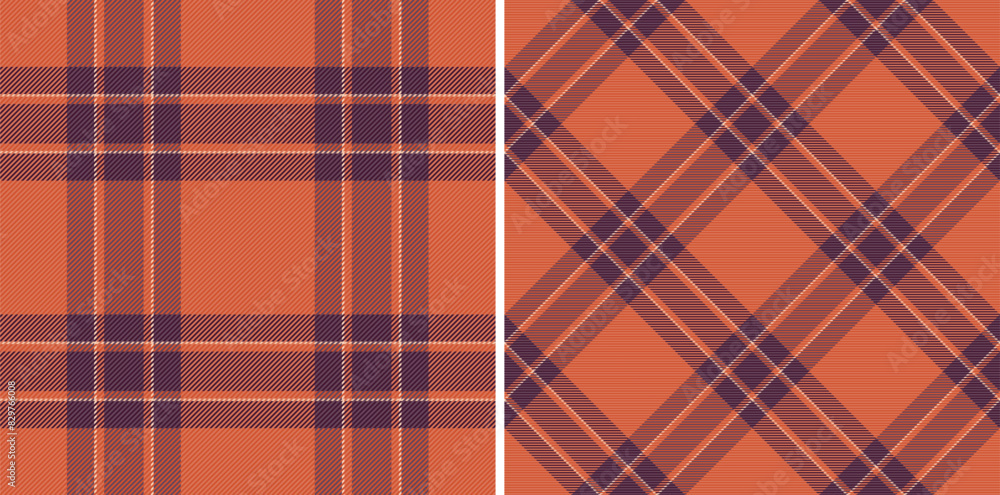 Obraz premium Textile vector pattern of tartan texture check with a background seamless plaid fabric.
