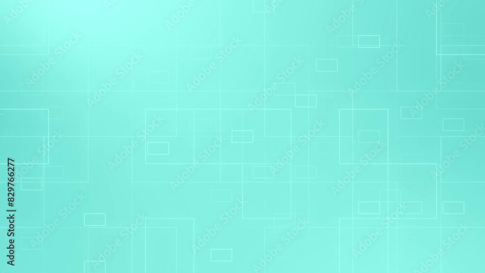 Cyan color hi-tech technology square box pattern minimal geometrical futuristic loop able background Cyan color hi-tech technology square box pattern minimal geometrical futuristic loop able background