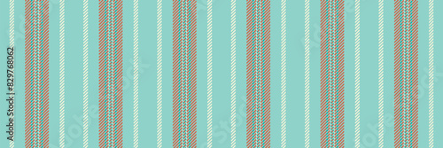 Intricate stripe texture vertical, tribal lines textile fabric. Shirt seamless background vector pattern in teal and red colors.