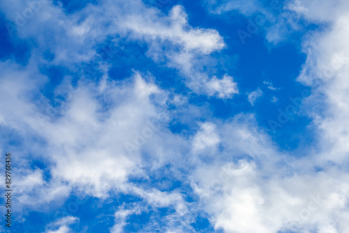 Bright sky texture background with white clouds  pleasing to the eye.