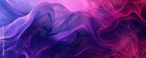 Abstract background with purple blue gradient and vector shapes. Flat design, minimalist design. Background for social media, banner or cover photo. Vector illustration.