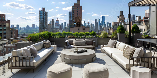 Maximizing Urban Space  Rooftop Lounges with Panoramic Views   Luxury Urban Living  Designing Rooftop Terraces 
