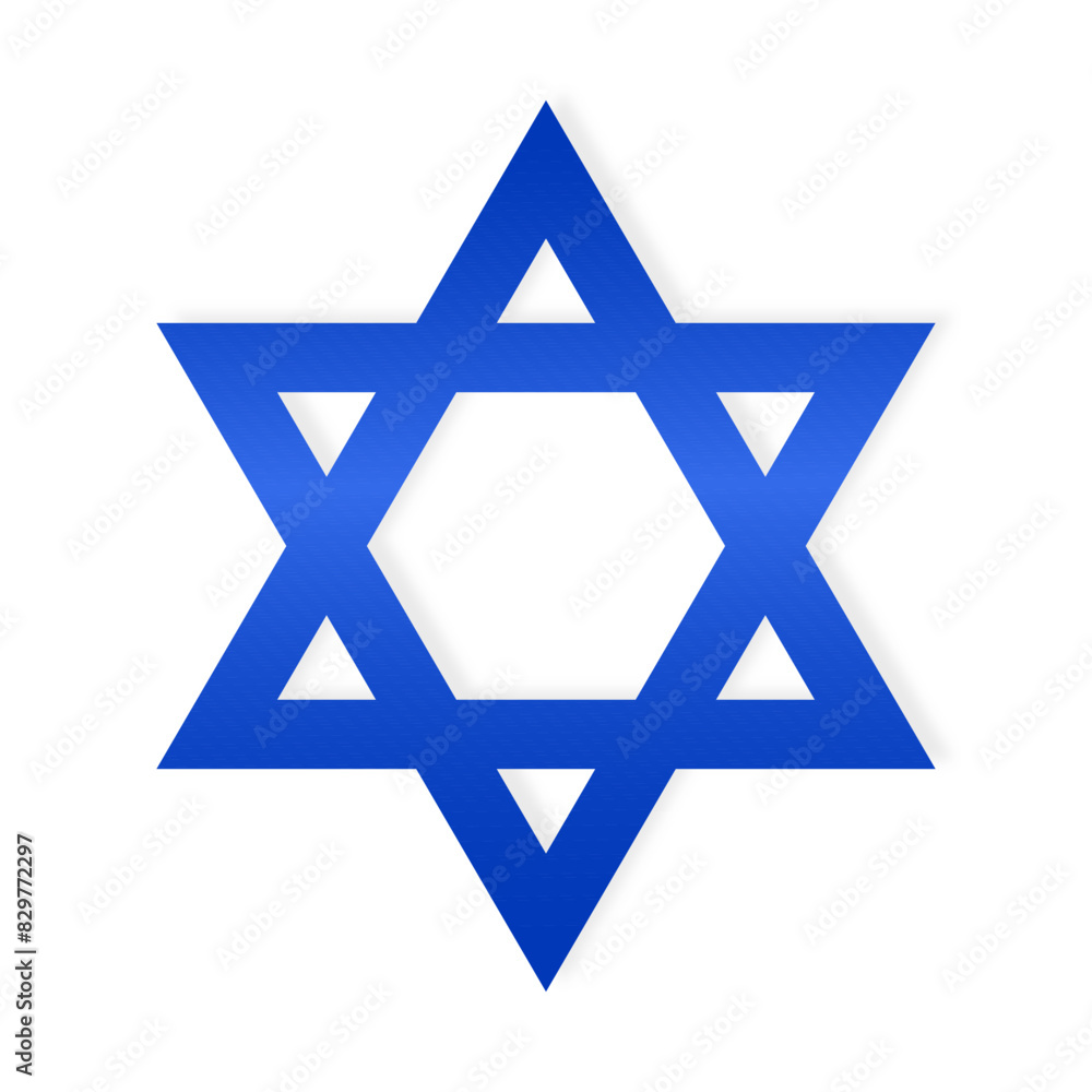 National emblem symbol of Israel Star of David in a flat style. Israeli symbol icon emblem. Symbol, icon, emblem, banner, background National emblem symbol of Israel Star of David in a flat style. Israeli symbol icon emblem. Symbol, icon, emblem, banner, background