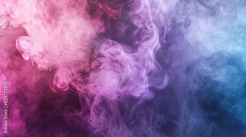 Background of smoke utilized for design background photo