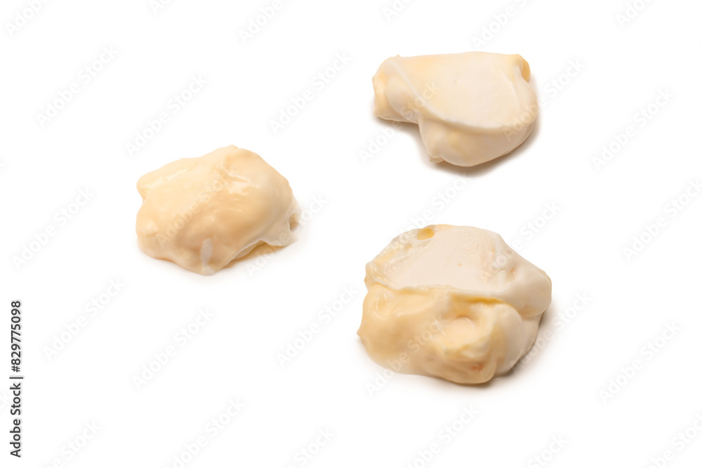 White sauce splashes isolated on white background. White sauce splashes isolated on white background.