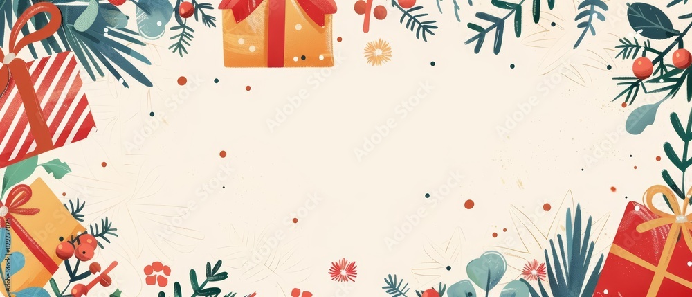 Obraz premium Creative greeting cards blank template illustration of Halloween Costume