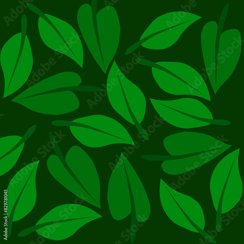 seamless pattern with leaves