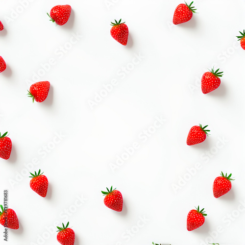 Fresh Strawberry isolated on white background