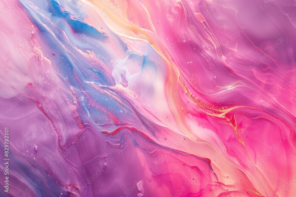 A colorful, abstract painting with a pink and blue gradient. The colors are vibrant and the brushstrokes are visible, giving the painting a sense of movement and energy A colorful, abstract painting with a pink and blue gradient. The colors are vibrant and the brushstrokes are visible, giving the painting a sense of movement and energy