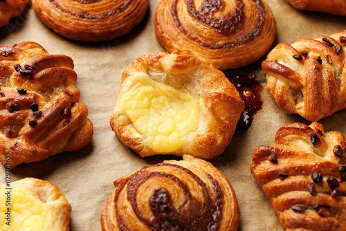 Tableau sur toile Mini danish pastry selection