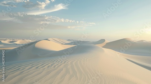 Lencois Maranhenses. A dazzling landscape of dunes and rain lakes. Natural rainwater pool in white sand desert. Nature and travel concept. photo