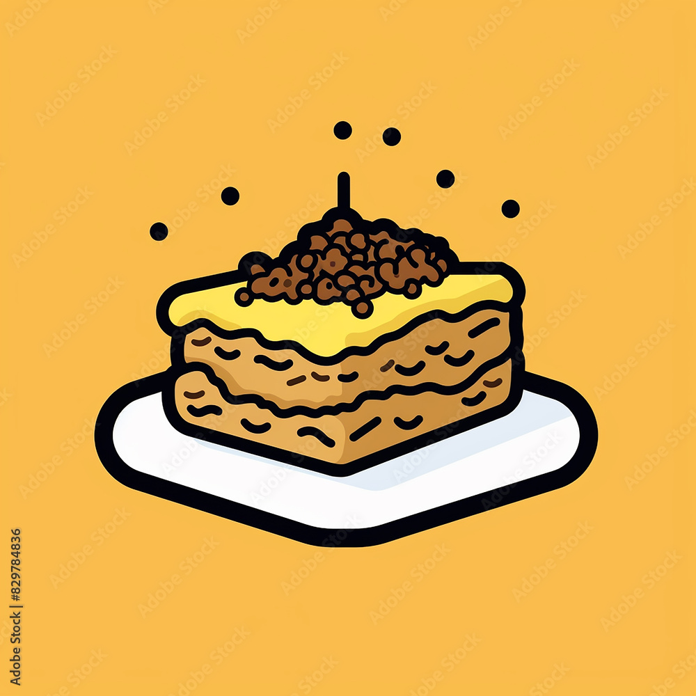 Beef_Tamale_Pie_Modern_Line_Icon_Vector_Line_Art_Cute Beef_Tamale_Pie_Modern_Line_Icon_Vector_Line_Art_Cute