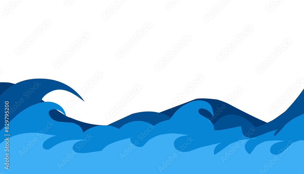 Illustration of blue sea water background. Perfect for wallpaper, background, banner, brochure, book cover, magazine Illustration of blue sea water background. Perfect for wallpaper, background, banner, brochure, book cover, magazine