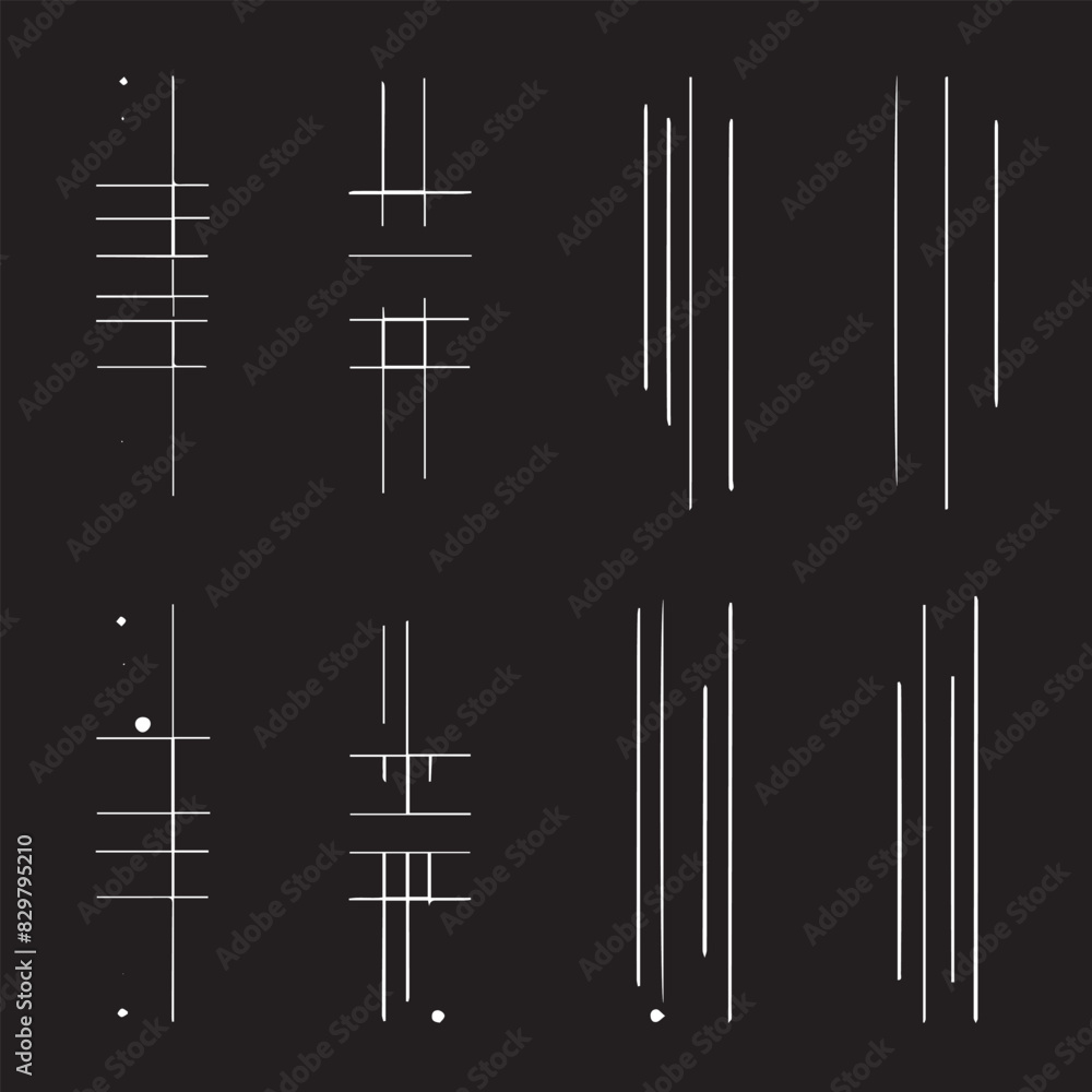 Minimal simple geometric seamless patterns set, vector abstract lines and dashes, wallpapers web design and print. Black and white swatches Minimal simple geometric seamless patterns set, vector abstract lines and dashes, wallpapers web design and print. Black and white swatches