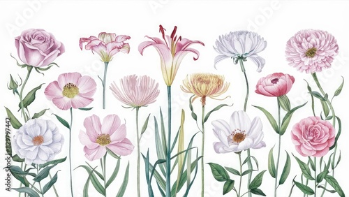 Wallpaper Mural Old-Fashioned Blossom Portraits Torontodigital.ca