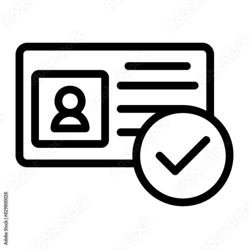 identity line icon