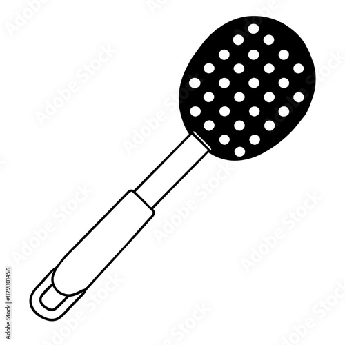  line drawing of a skimmer, used for skimming liquids