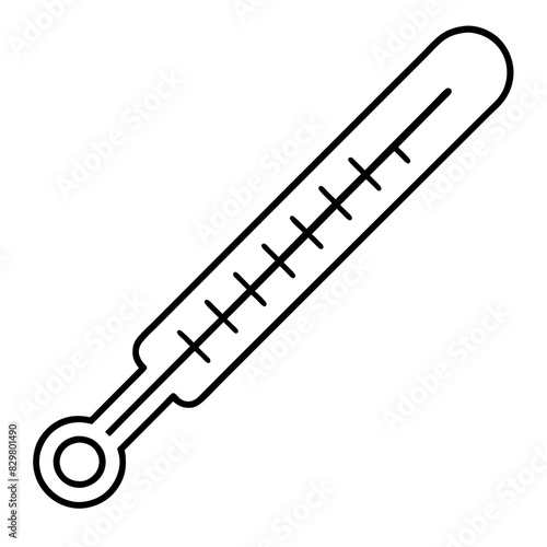 line drawing of a meat thermometer, used for checking the temperature of meats