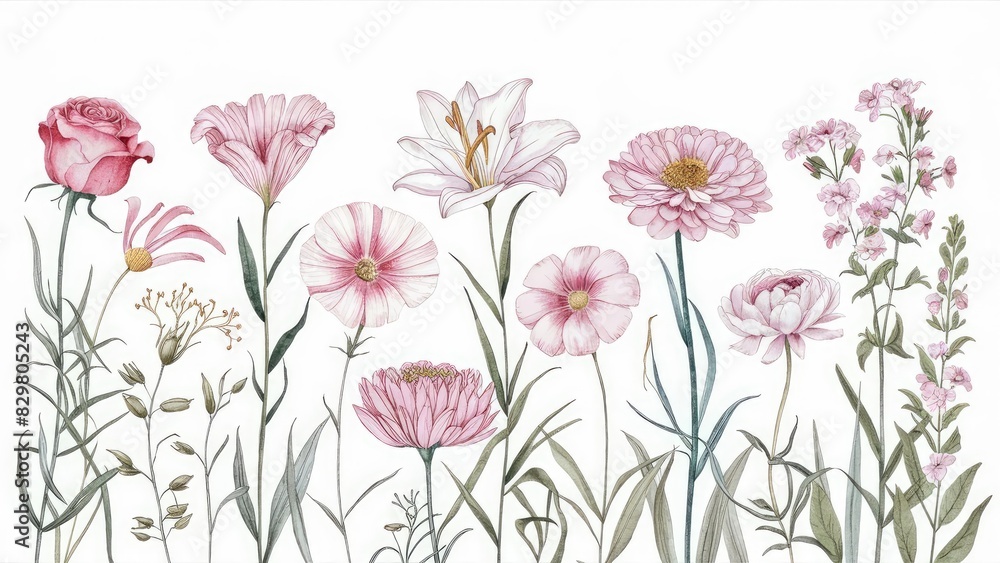 Detailed Botanical Artwork Series Detailed Botanical Artwork Series