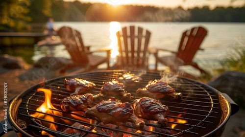 barbecue on the grill