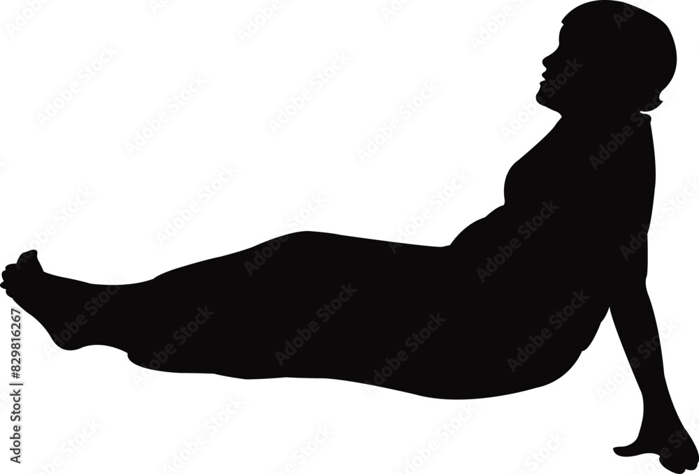 a woman sitting body silhouette vector a woman sitting body silhouette vector