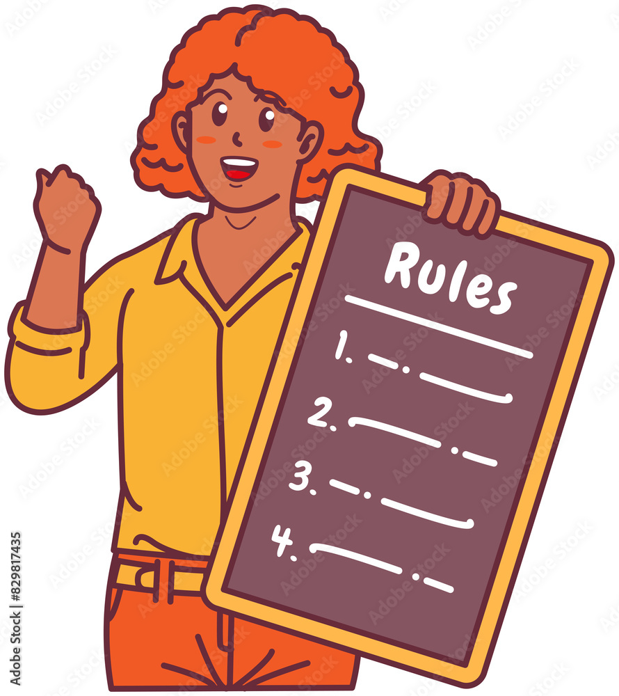 A Black Woman Holding a Rule Board A Black Woman Holding a Rule Board