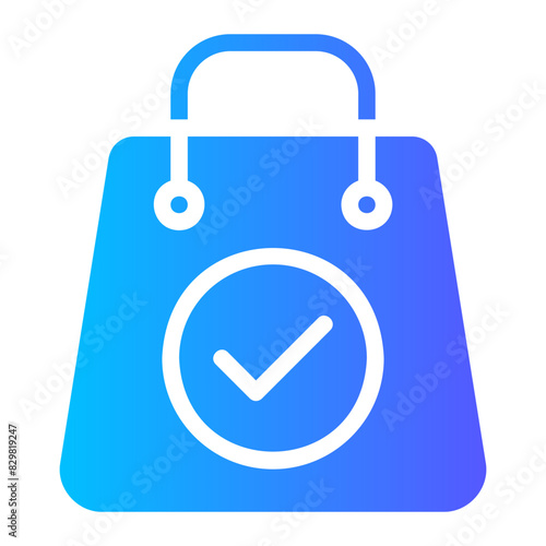 shopping bag gradient icon