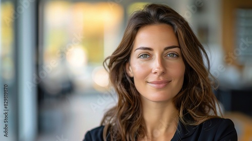 Wallpaper Mural business portrait of a human resources manager, captured in a welcoming office setting with a neutral palette, exuding approachability and professionalism Torontodigital.ca