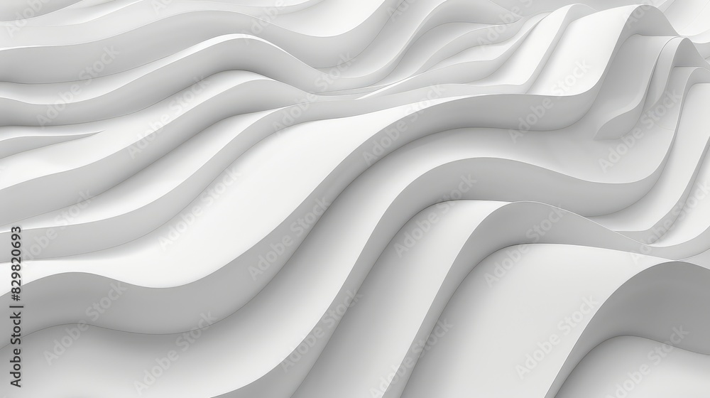 Seamless wave-like forms in white against a clean background, highlighting minimalist design. Seamless wave-like forms in white against a clean background, highlighting minimalist design.