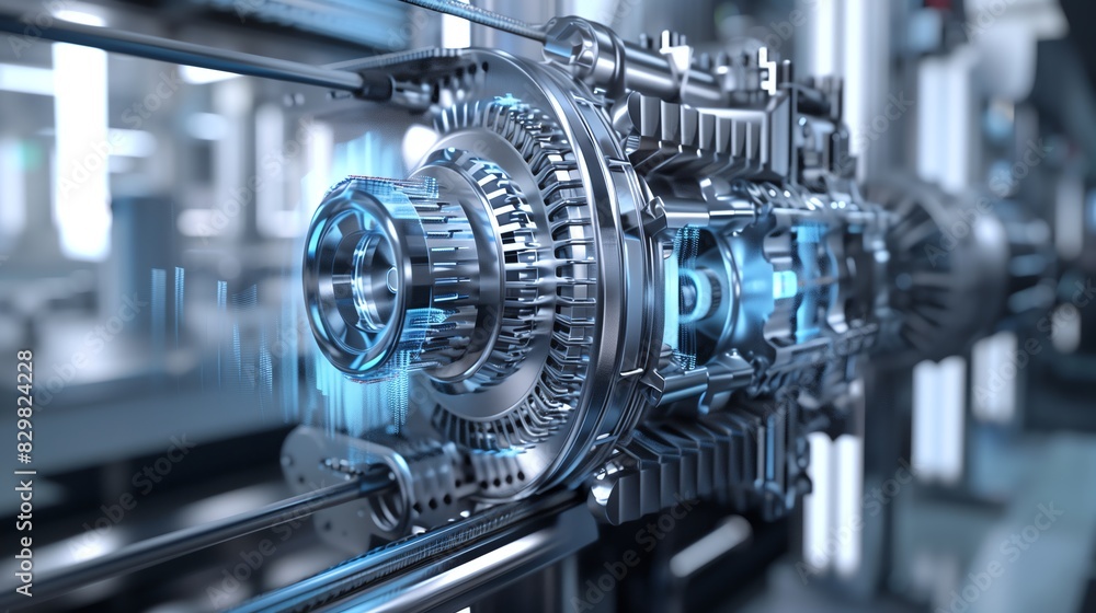 Fototapeta premium Exploring Applications and Innovations in Pinion and Rack Mechanisms