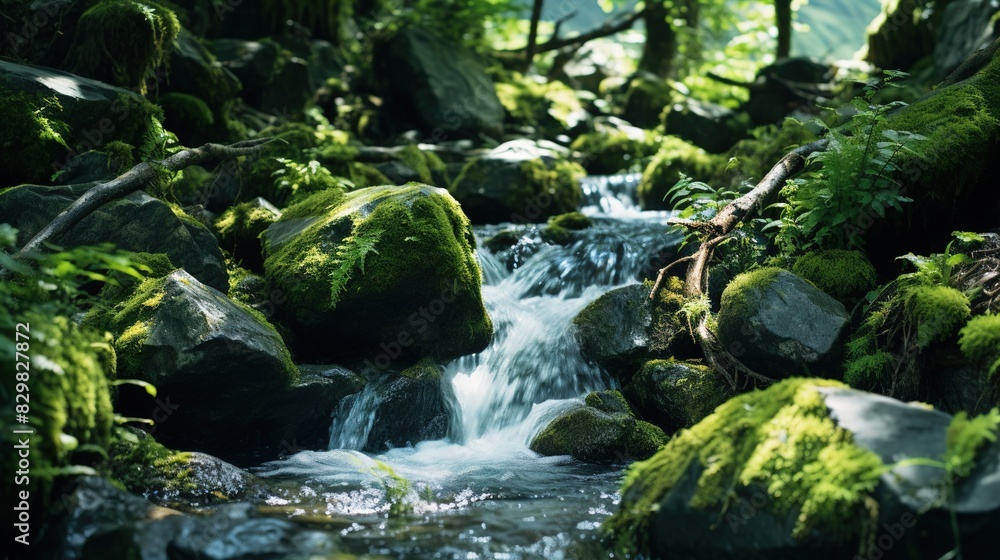Fototapeta premium waterfall in the forest