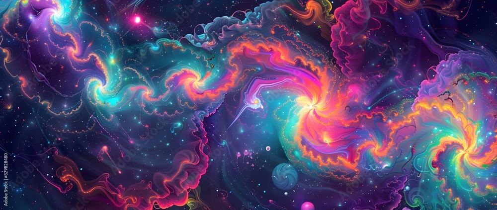 Captivating Cosmic Swirls A Mesmerizing Interstellar Journey