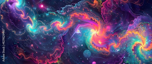 Captivating Cosmic Swirls A Mesmerizing Interstellar Journey