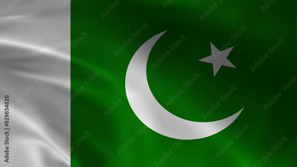 Animation waving International flag Pakistan Animation waving International flag Pakistan